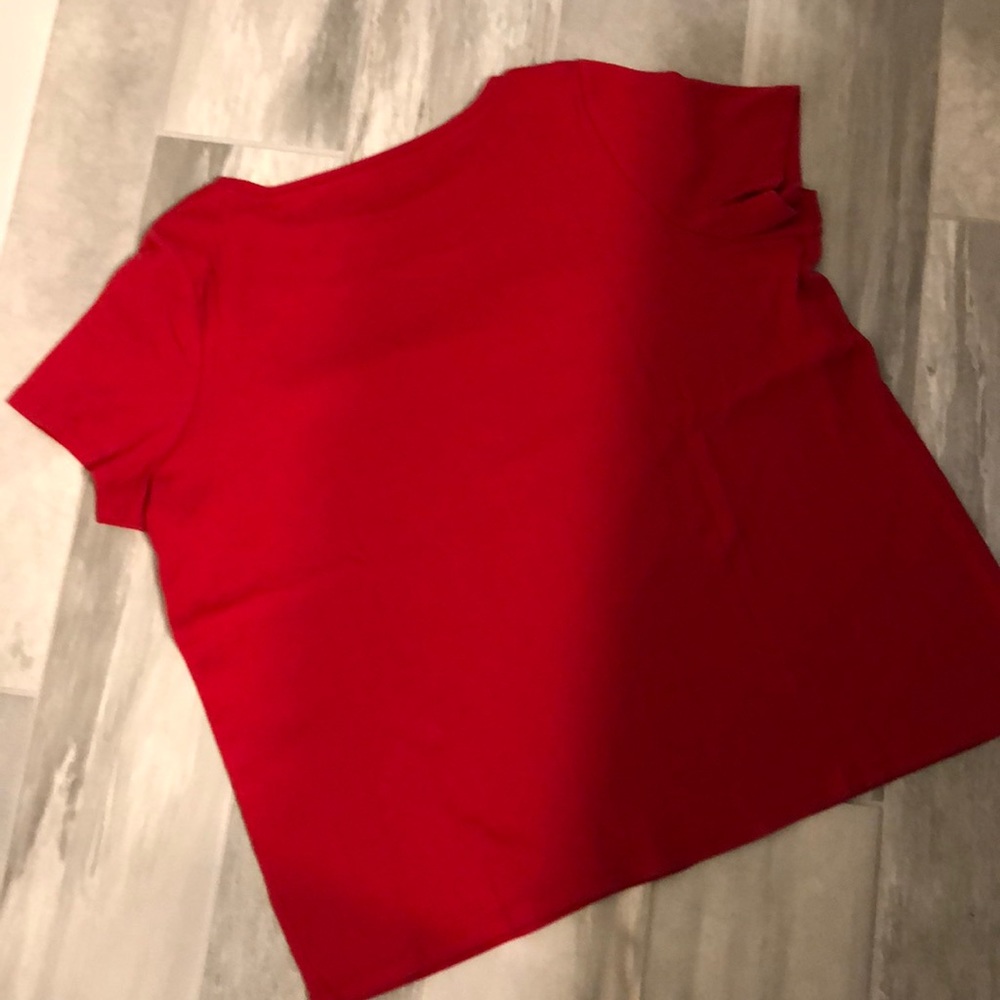 Talbots Red Embellished T-shirt Size 2XP o - Picture 6 of 7